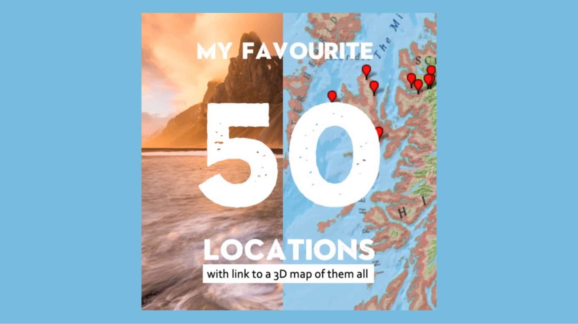 My 50 Favourite Photo Locations<